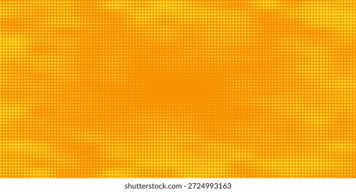 Vector de fondo de semitono de arte pop cómico naranja