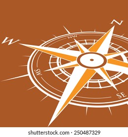 orange compass background