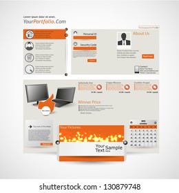 orange computer store website template