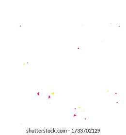 Orange Confetti Card. Golden Party Sparkle. Red Birthday Paper. Rufous Falling Card. Pink Illustration Bright. Yellow Decoration Wallpaper. Celebrate Holiday.