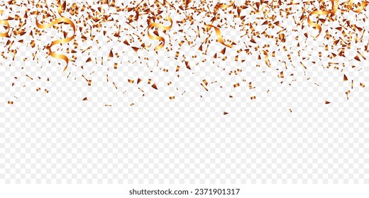 Orange confetti falling celebration, event, birthday, Halloween party background holiday