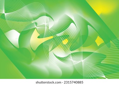 Orange cool sweet colorful abstract simple vector green dynamic shadow line guardian bright background 