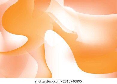 Orange cool sweet colorful abstract simple vector green dynamic shadow line guardian bright background 