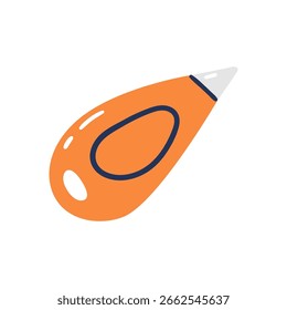 Fita de correção laranja vetor Ilustração. Ilustração de vetor desenhada à mão.