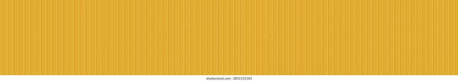 Orange corrugated metal container texture. Ribbed vertical wall surface. Industrial shipping cargo background. Steel Shipping Ribbed Fluted Vertical Wall Metal