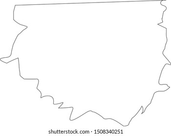 Orange County Map In State Of Texas