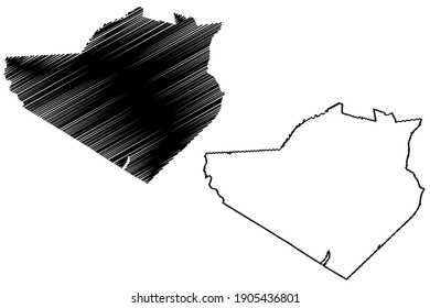 Orange County, New York State (U.S. county, United States of America) map vector illustration, scribble sketch map