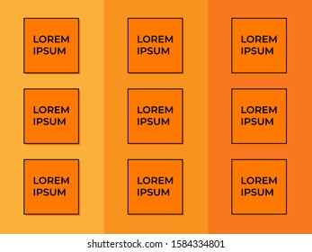 Orange Cover Templates. Eps 10 Vector
