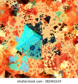 Orange creative abstract seamless background for brochure, flyer design template. Background for book design, blank, print design, flyer design, flyer template. Vector