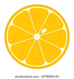 Orange Cross Section Color without Lines