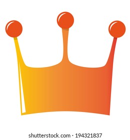 orange crown illustration for dutch kings day