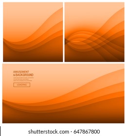 Orange curve background