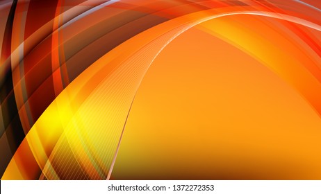 Orange Curve Background Image
