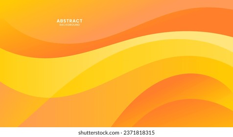 Orange curve creative background vector