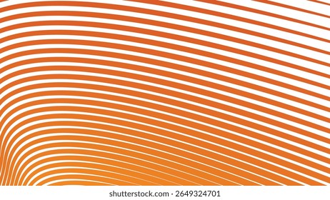 Fondo de patrón de línea de curva naranja para Fondo de pantalla de tela abstracta moderna digital