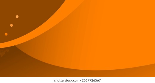 Curva laranja fundo abstrato moderno com espaço para texto e mensagem. design conceito	
