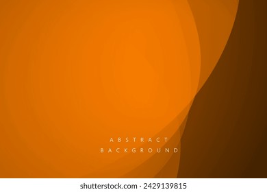 Orange curve vector background for corporate concept, template, poster, brochure, website, flyer design. Vector illustration