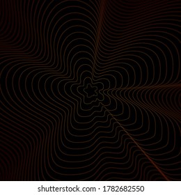 Orange curved line stripe, Mobius wave, Abstract vector backgrounds.
