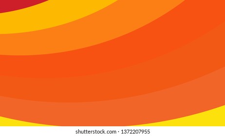 Orange Curved Stripes Background