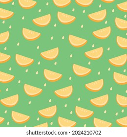 Orange cut and dots pattern background