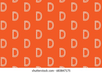 orange D pattern
