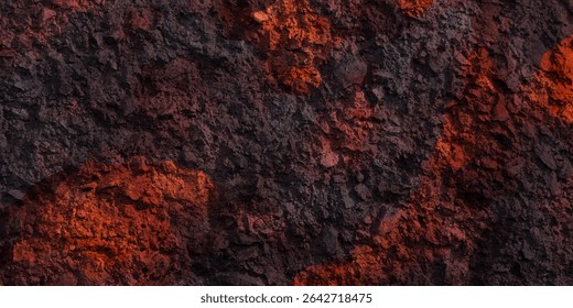 Orange and dark blue marble textured background
