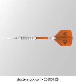 Orange dart. Vector