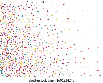 Orange Decoration Shine Illustration. Rainbow Decoration Round Texture. Invitation Pattern. Top Green Postcard.
