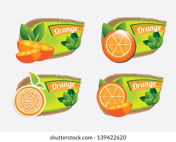 orange design icons over gray background vector illustration