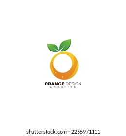 Logo für orangefarbene Design-Vorlage für Icon Business