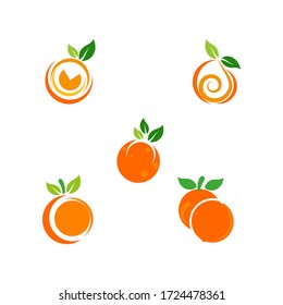 Diseño de naranja Diseño de icono Vector