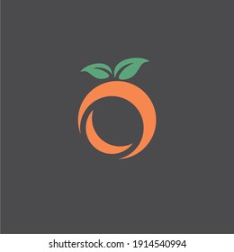 Orange design Vector icon illustration design, 
Vector orange logo in a modern flat style