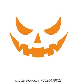 orange devil face illustration. images produced without the use of any form of AI software