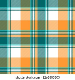 Orange diagonal fabric texture seamless pattern. Vector illustration.