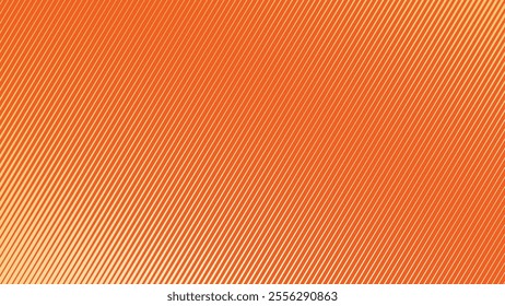 Orange diagonal line stripes abstract background pattern for backdrop or presentation