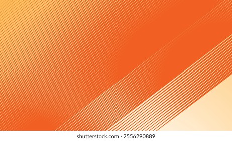 Orange diagonal line stripes abstract background pattern for backdrop or presentation