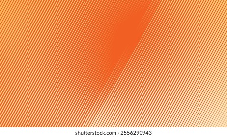 Orange diagonal line stripes abstract background pattern for backdrop or presentation