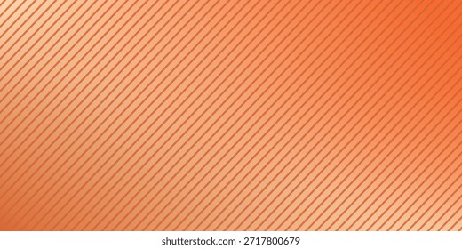 Orange diagonal line stripes abstract background pattern for backdrop or presentation