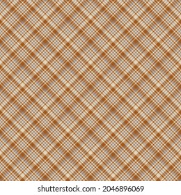 Orange Diagonal Plaid Tartan textured Seamless pattern design suitable for fashion textiles and graphics