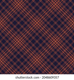 Orange Diagonal Plaid Tartan textured Seamless pattern design suitable for fashion textiles and graphics
