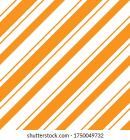 Orange diagonal striped seamless pattern background suitable for fashion textiles, graphics