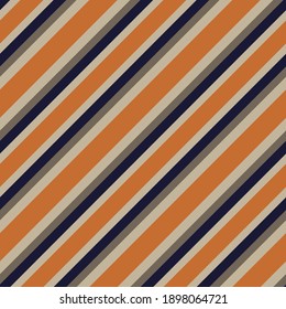 Orange diagonal striped seamless pattern background suitable for fashion textiles, graphics