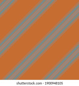 Orange diagonal striped seamless pattern background suitable for fashion textiles, graphics