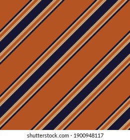 Orange diagonal striped seamless pattern background suitable for fashion textiles, graphics