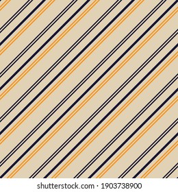 Orange diagonal striped seamless pattern background suitable for fashion textiles, graphics