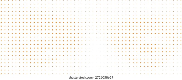 Orange Diamond Shape Halftone Grid Pattern Background For Vibrant Marketing Materials And Branding Vector Illustration