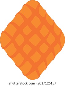 Orange diamond shaped chocolate candy.  Confectionary SVG svg