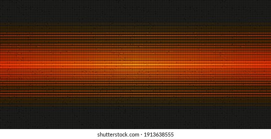 Orange Digital Speed Line auf grauem Hintergrund, Design des Digital- und Connection-Konzepts, Vektorgrafik.