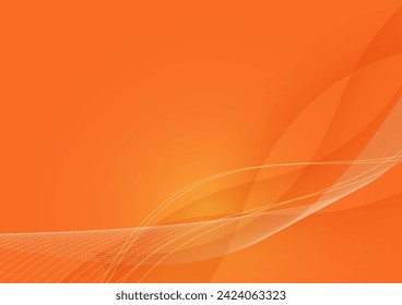 orange digital wave image background