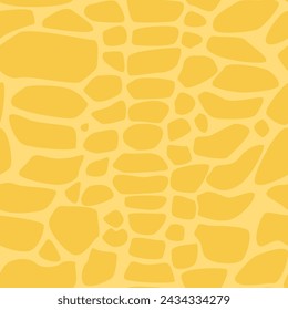 Orange dinosaur skin seamless pattern